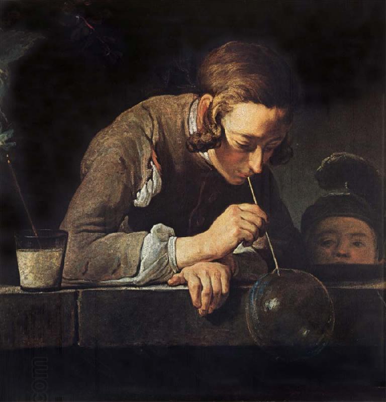 Jean Baptiste Simeon Chardin Boy Blowing Bubbles China oil painting art